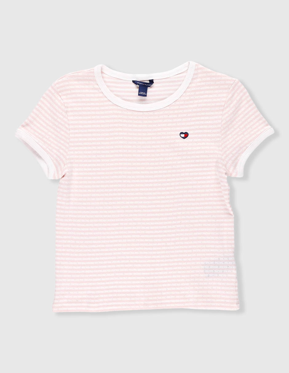 Playera tommy hilfiger manga corta para niña