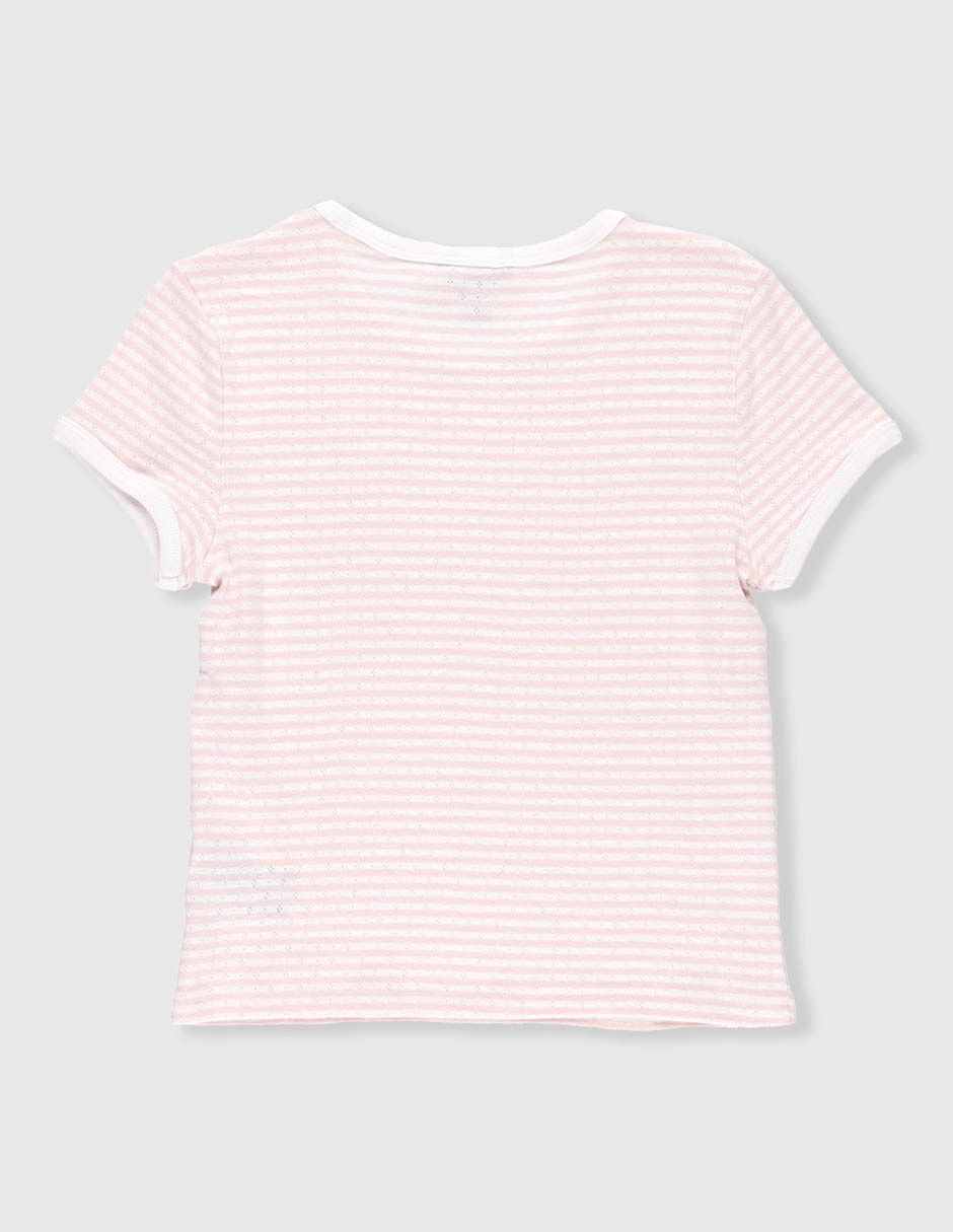 Playera tommy hilfiger manga corta para niña