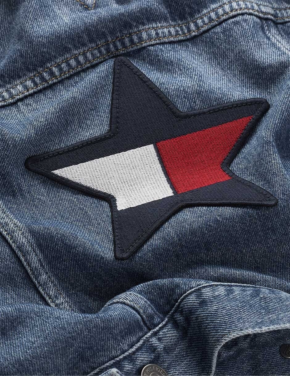 Chamarra hilfiger de algodón para infantil niña 3