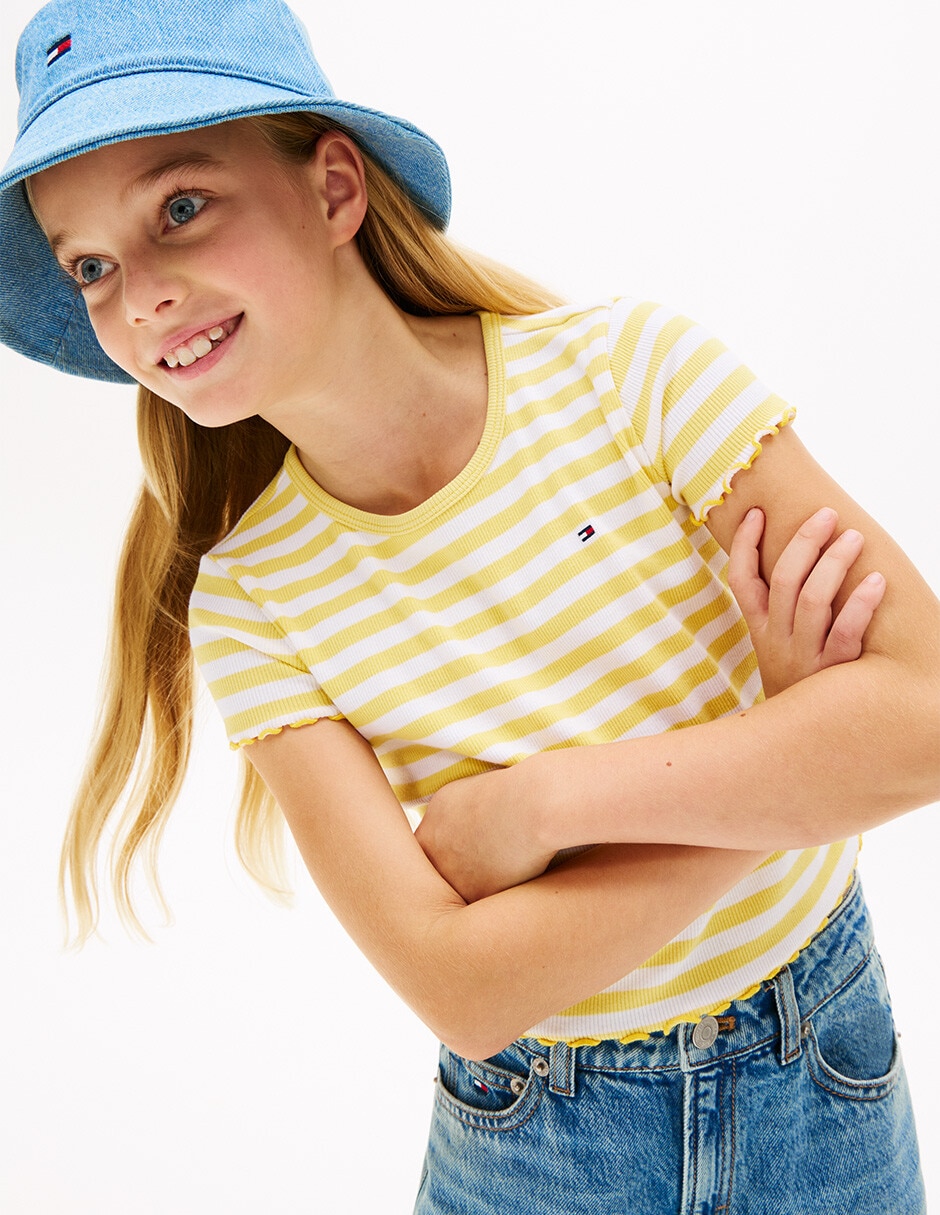 Playera manga corta para niña