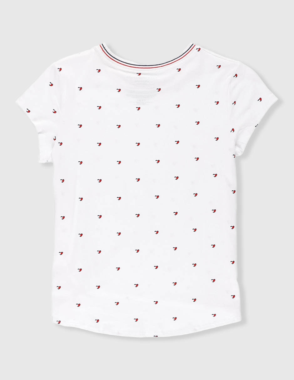 Playera tommy hilfiger manga corta para niña
