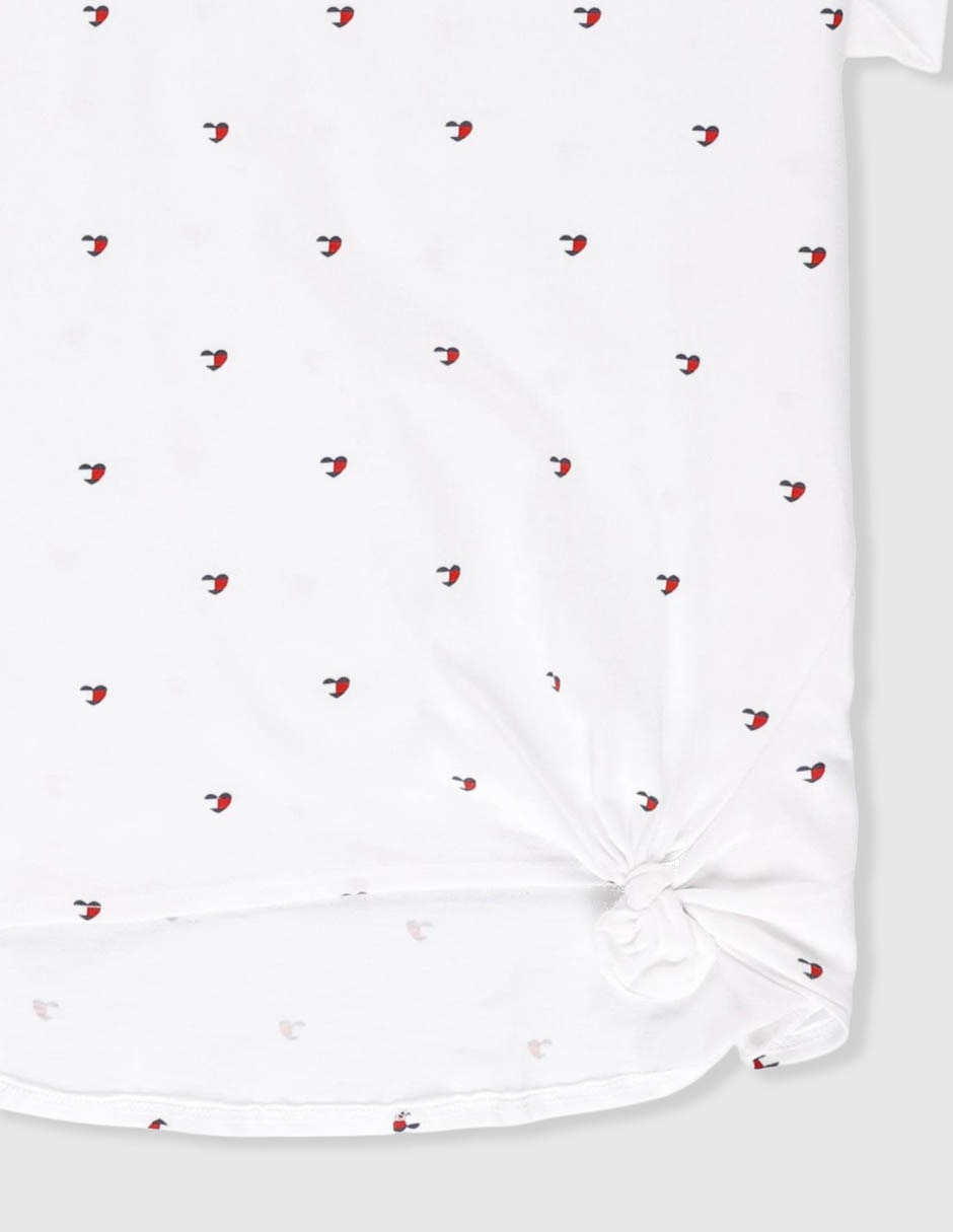 Playera tommy hilfiger manga corta para niña