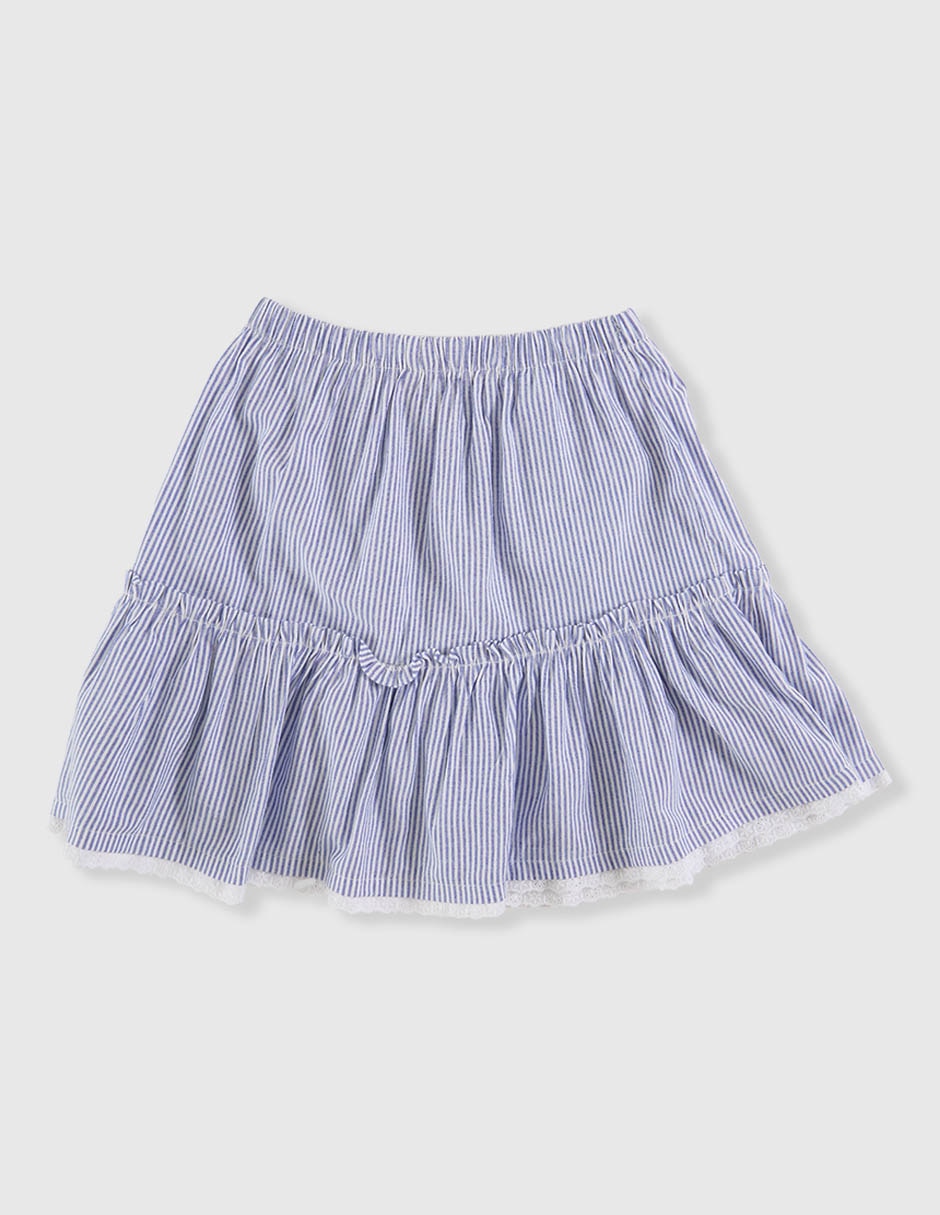 Falda tommy hilfiger de algodón para niña