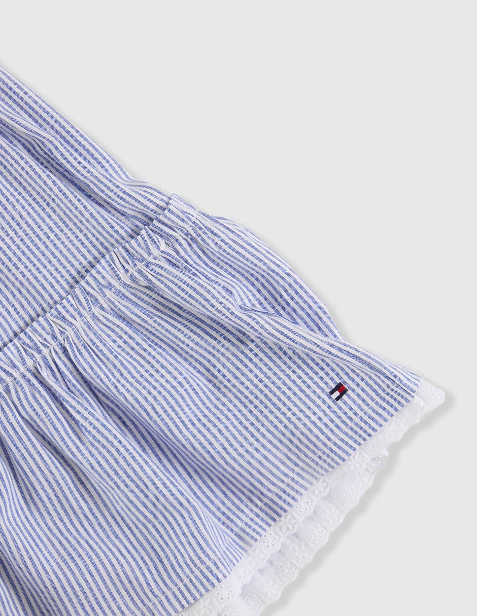 Falda tommy hilfiger de algodón para niña