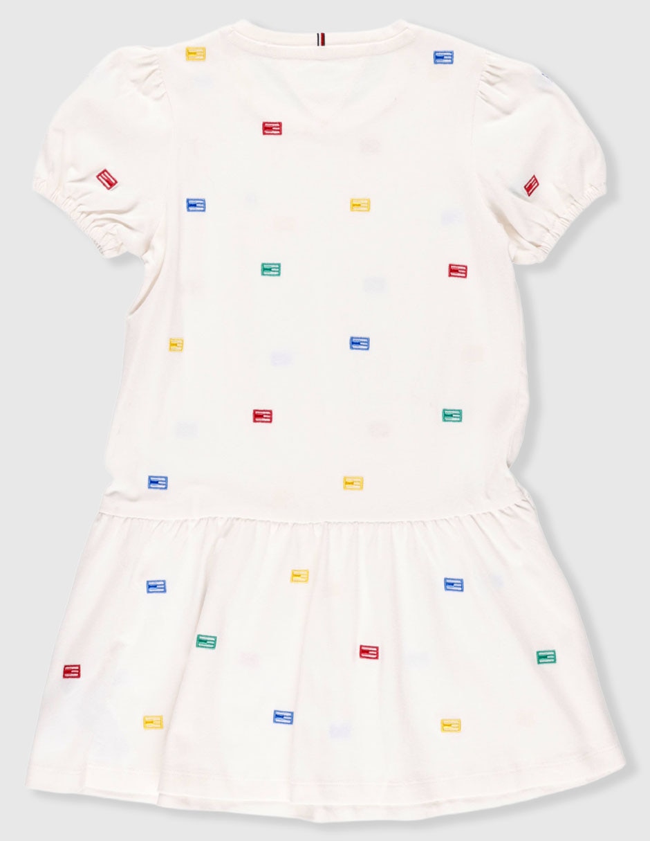 Vestido tommy hilfiger manga regular para niña