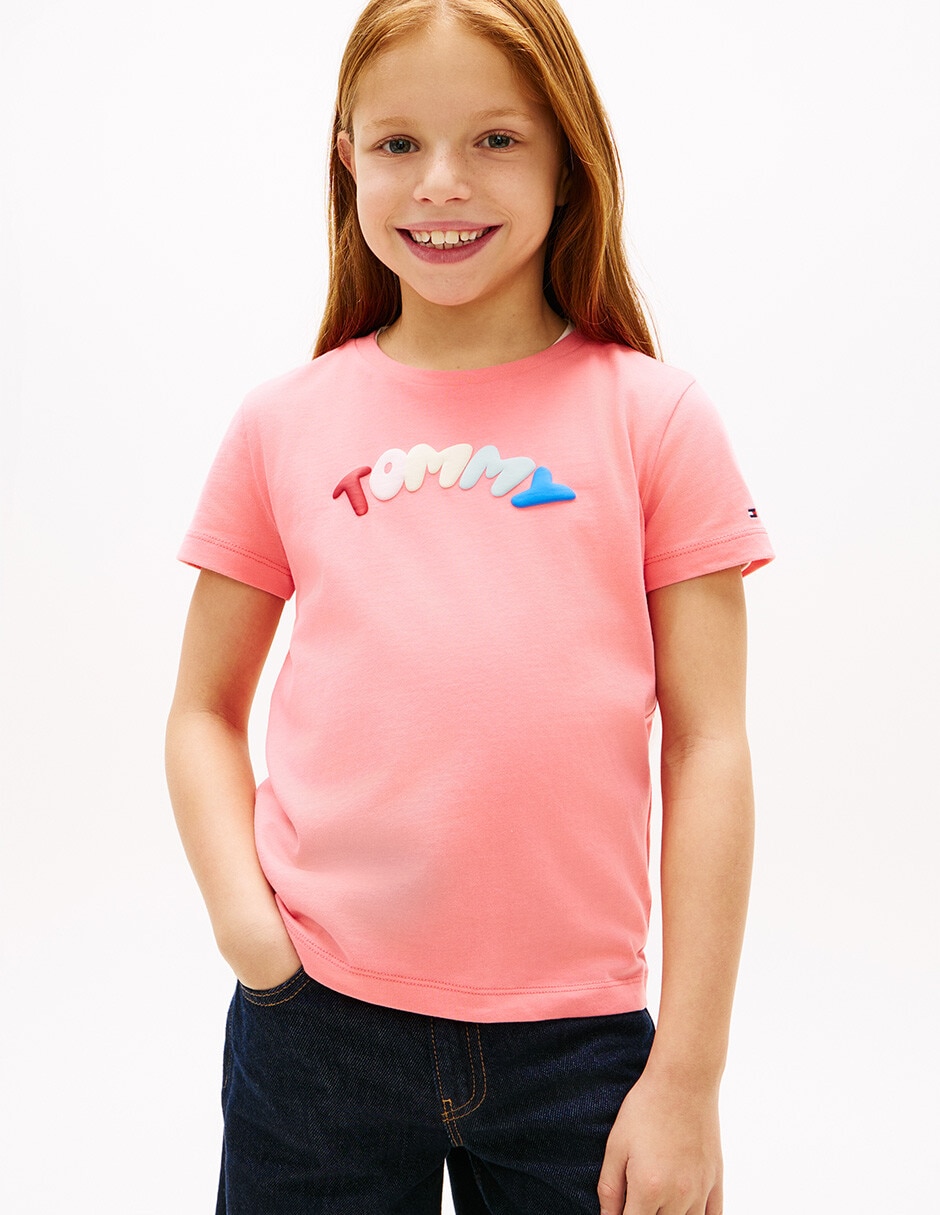 Playera manga corta para niña