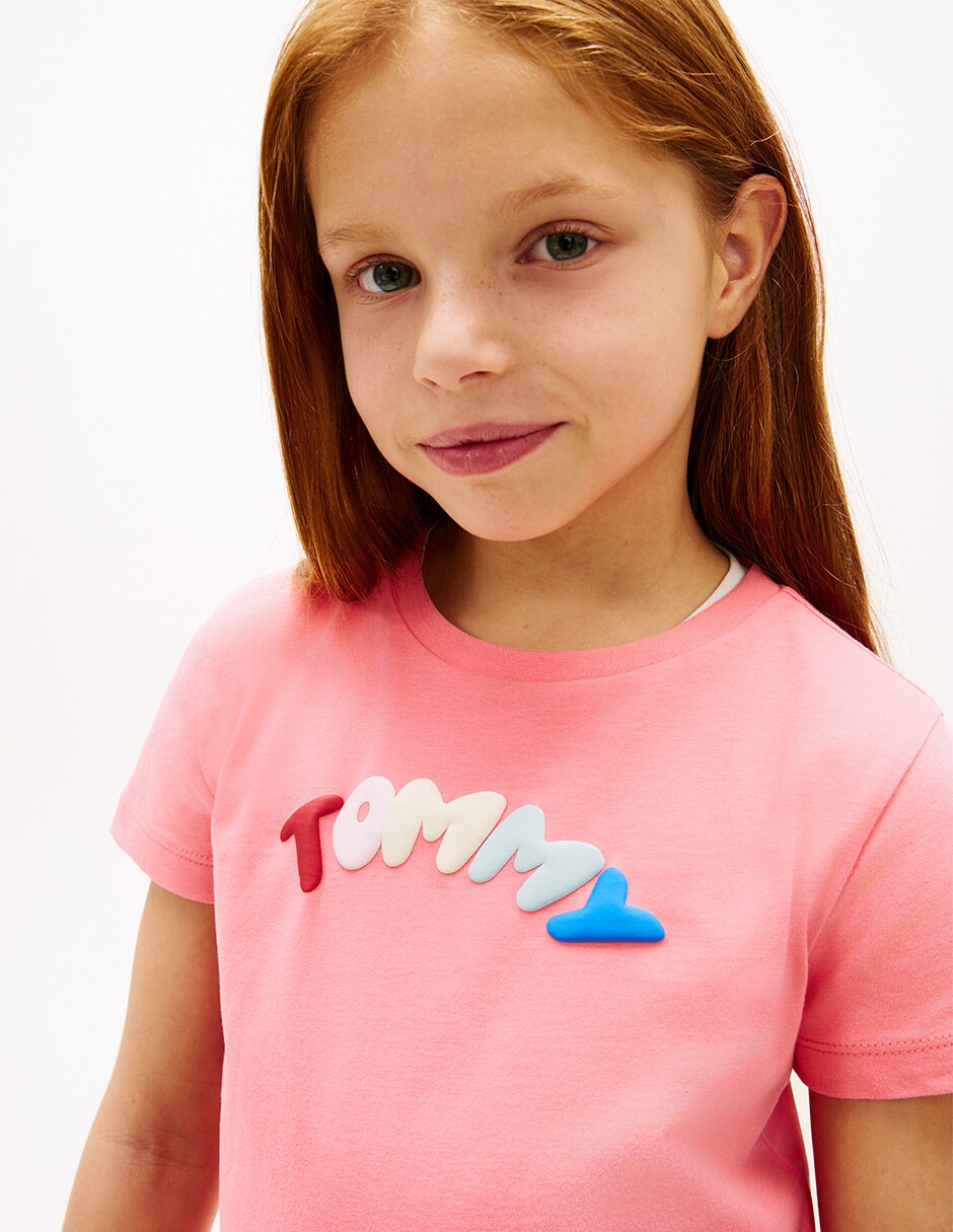 Playera manga corta para niña