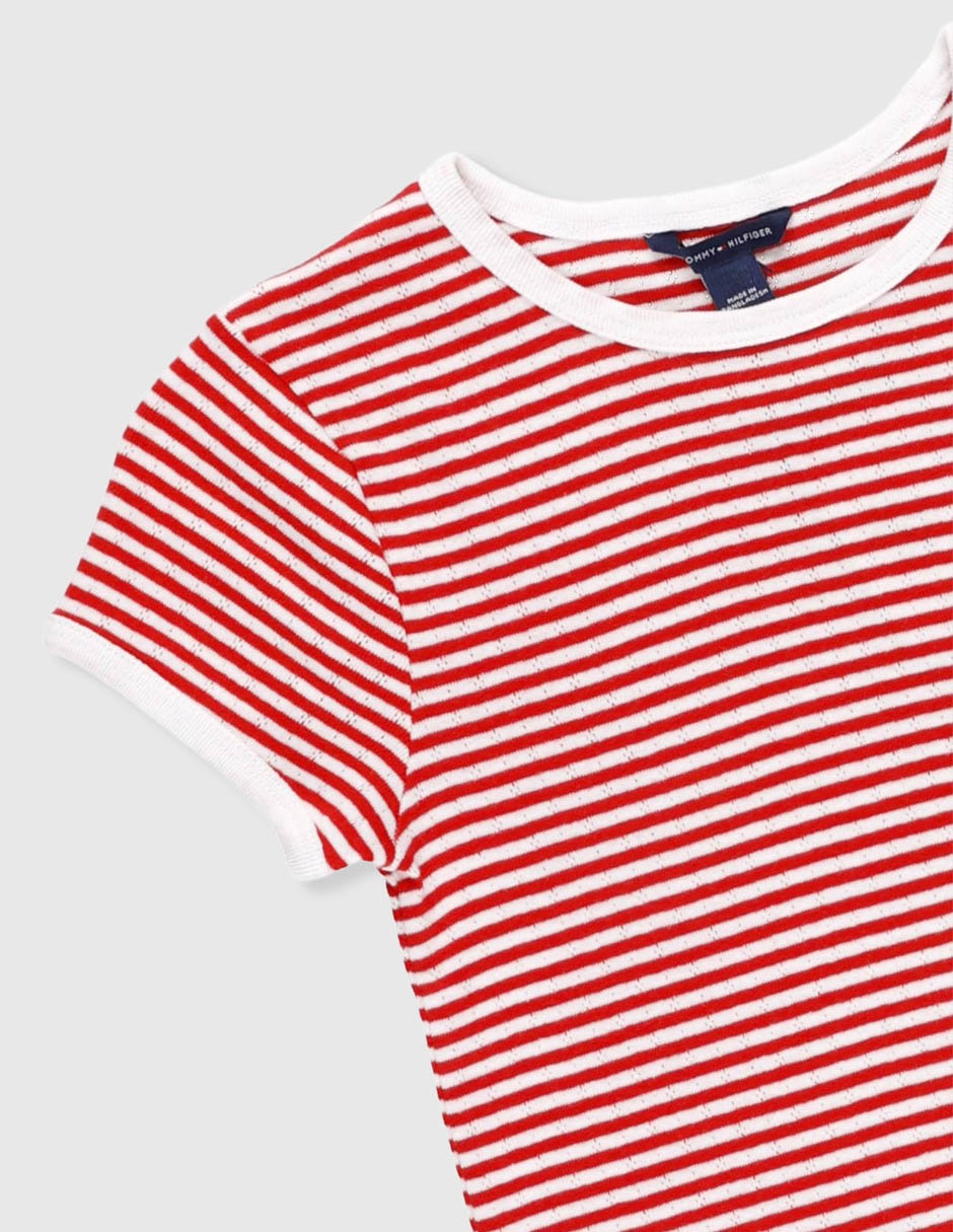 Playera tommy hilfiger manga corta para niña