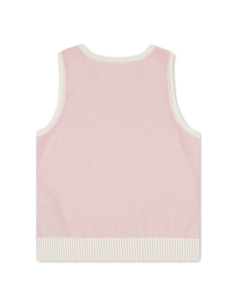 Chaleco tejido para niña 3