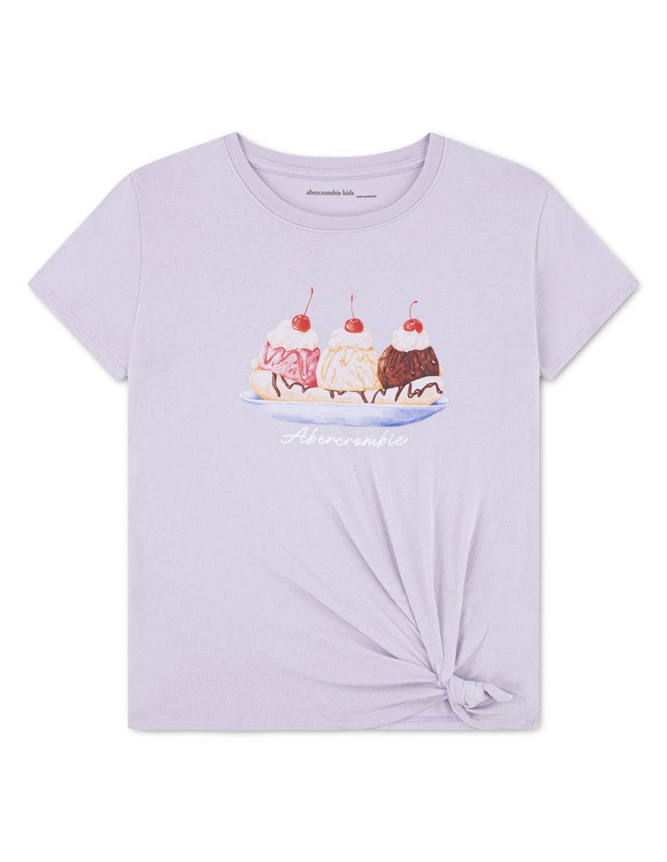 Playera manga corta para niña Playera manga corta para niña