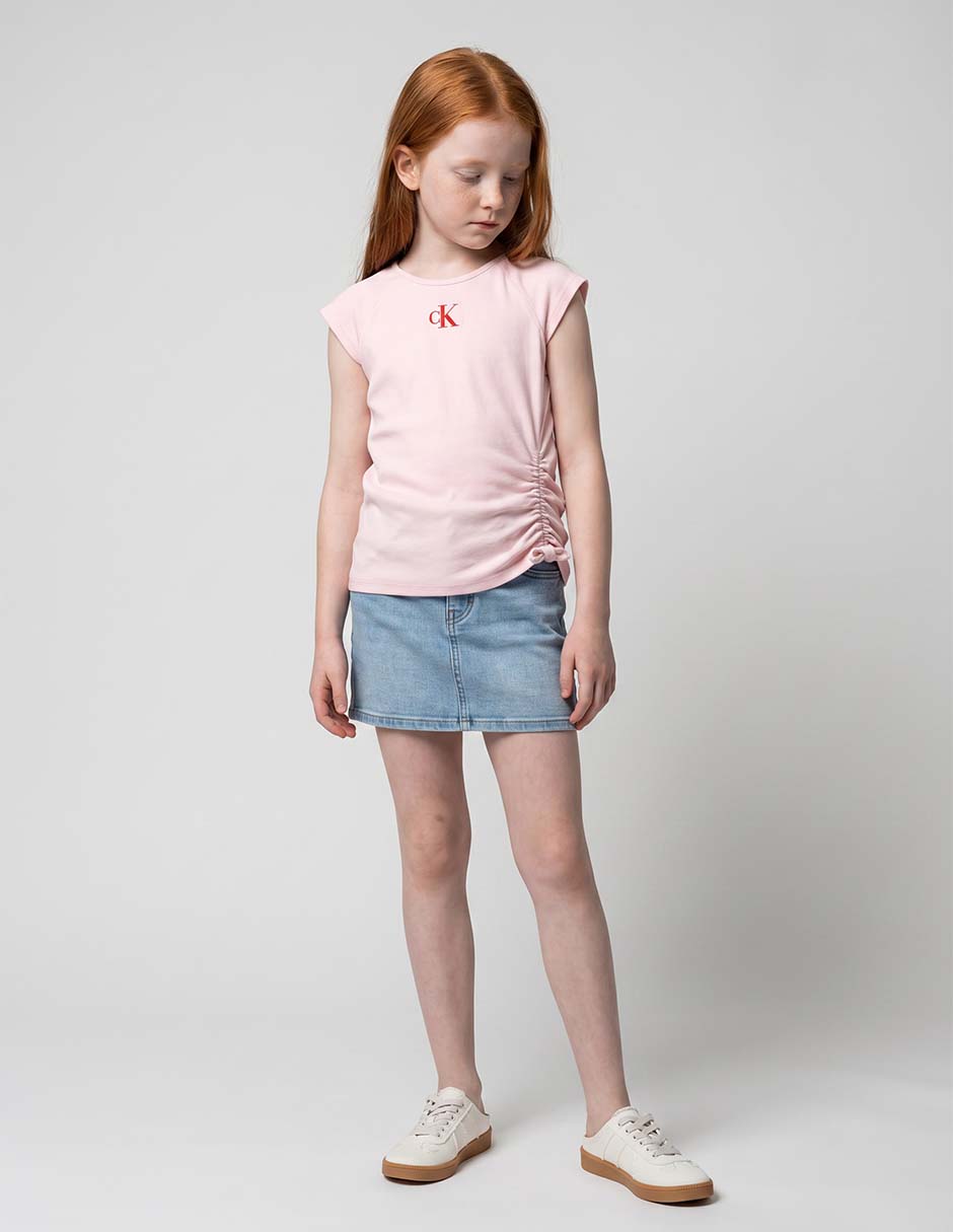 Playera manga corta para niña