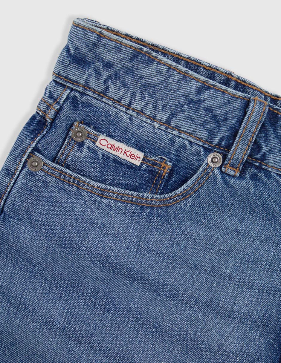 Short calvin klein short frente cruzado beige ck infantil niña