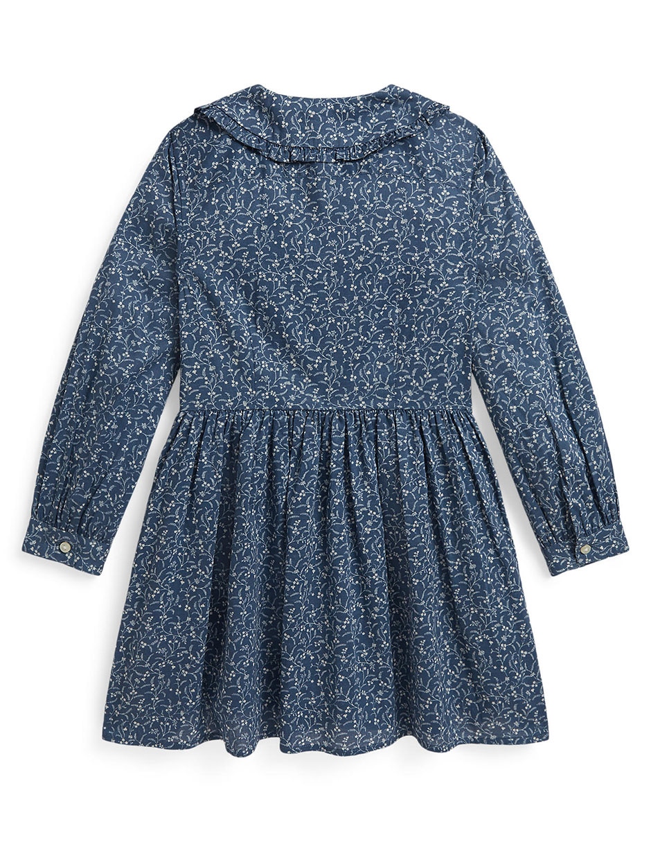 Vestido polo kids manga con puño para niña