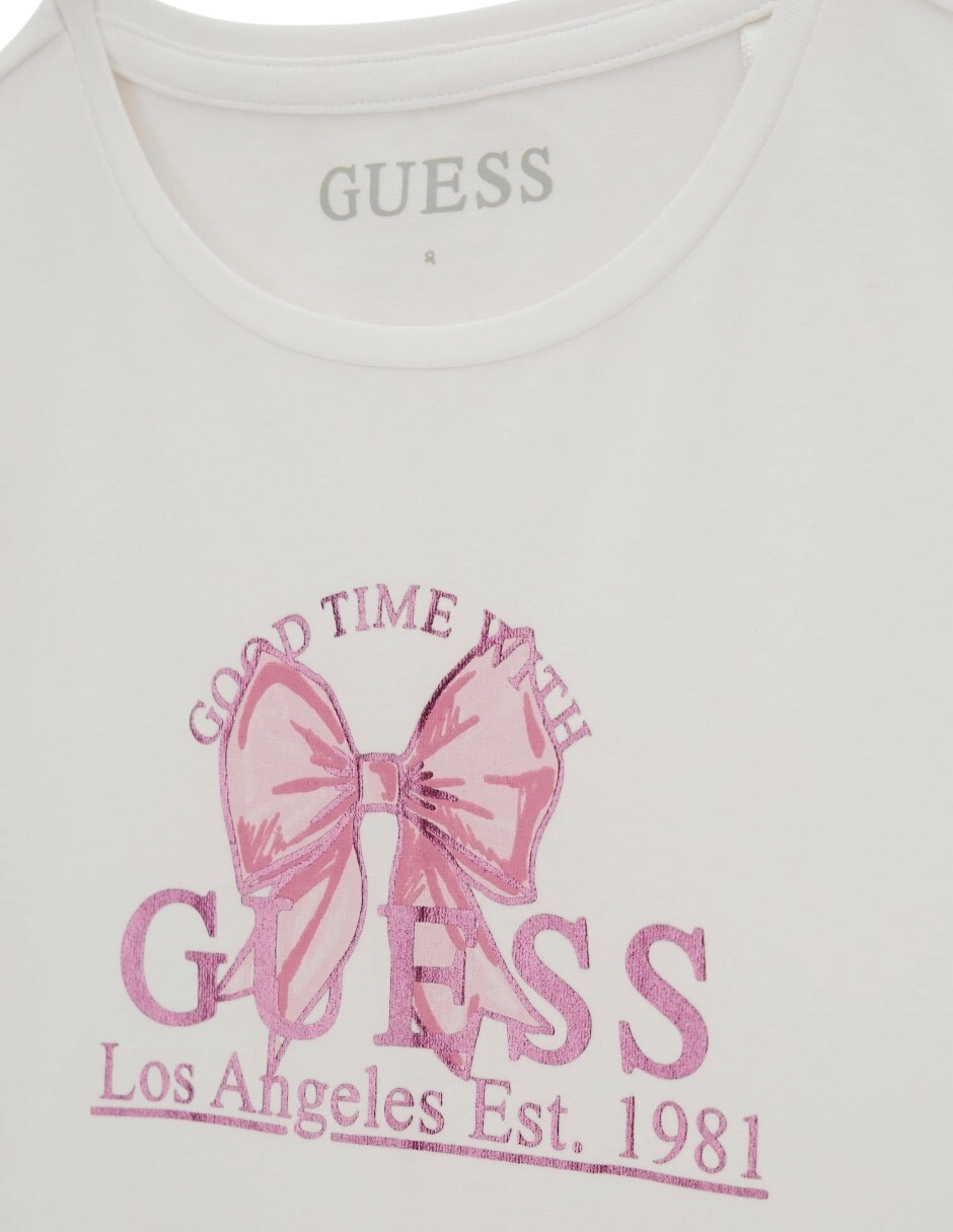 Playera guess manga corta infantil niña