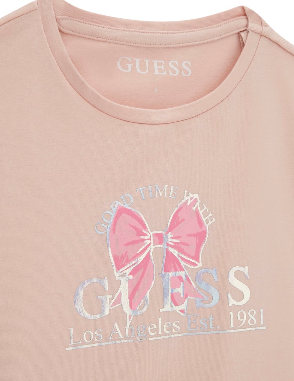Playera guess manga corta infantil niña
