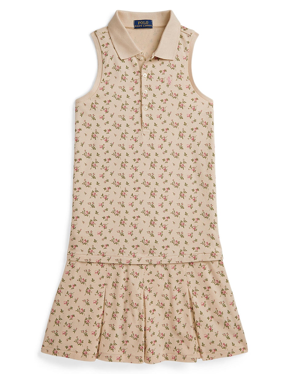 Conjunto falda de algodón sin manga para niña Conjunto falda de algodón sin manga para niña