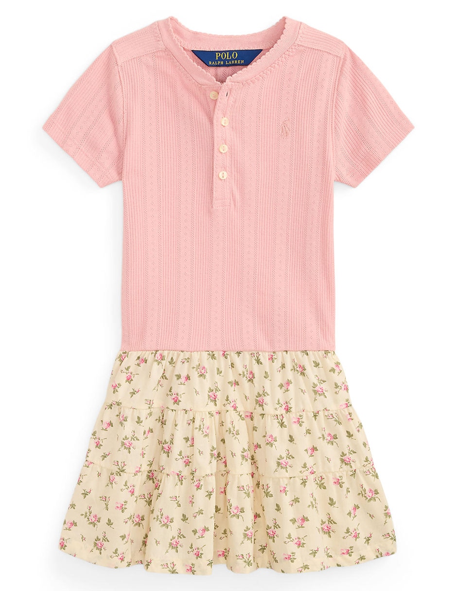 Vestido manga corta para niña 6