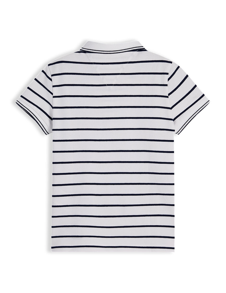 Playera tipo polo de algodón para niña 2