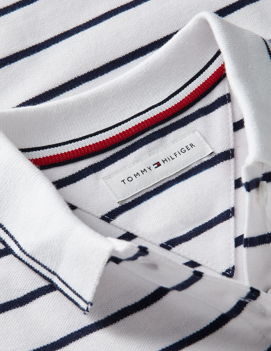 Playera tipo polo de algodón para niña 3