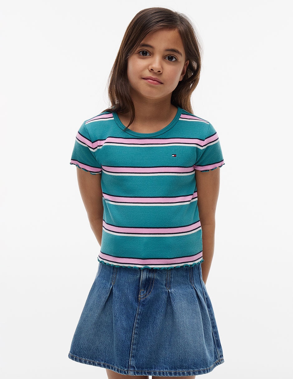 Playera manga corta para niña