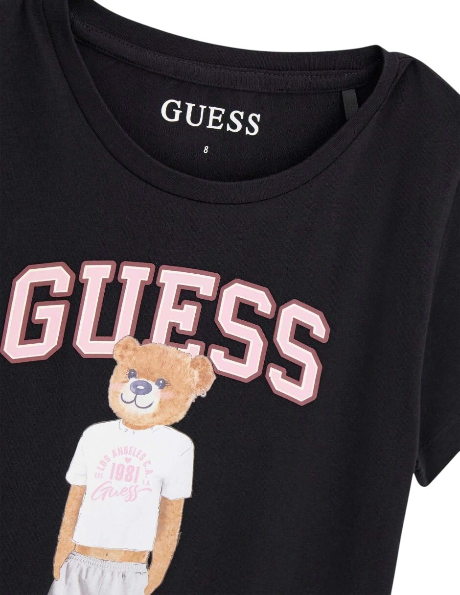 Playera guess  manga corta para niña