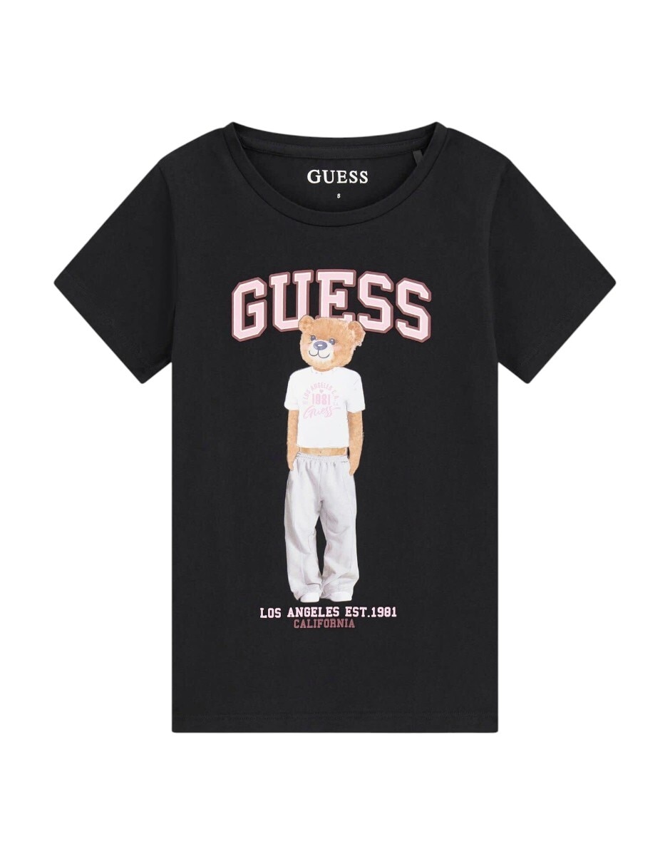 Playera guess  manga corta para niña