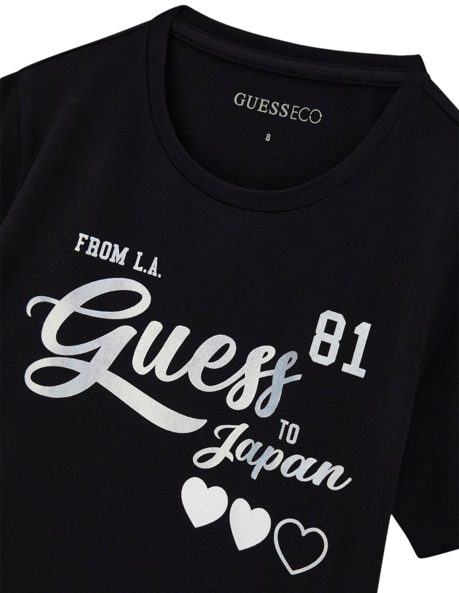 Playera Guess SM26 manga corta para niña