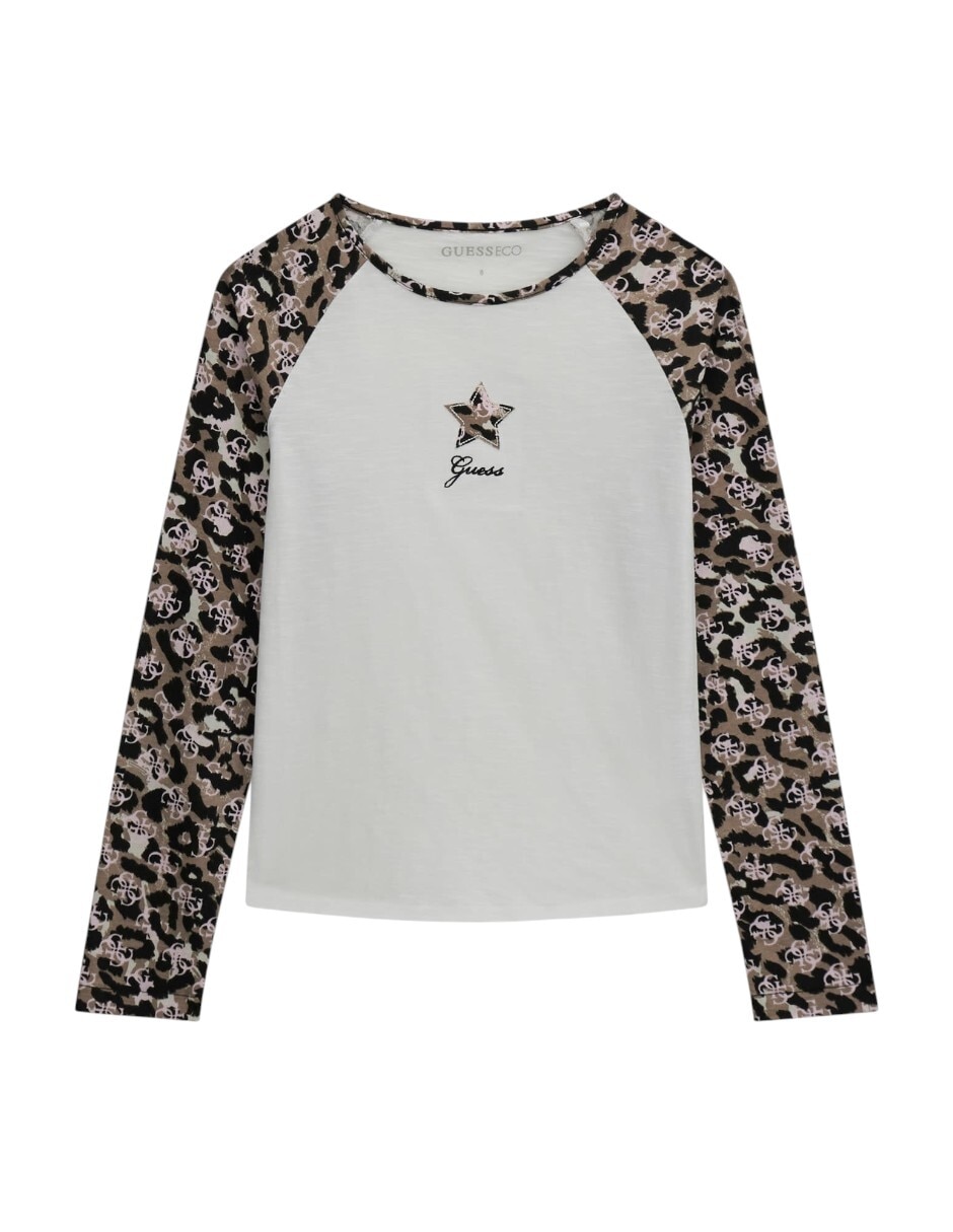 Playera manga larga para niña Playera manga larga para niña