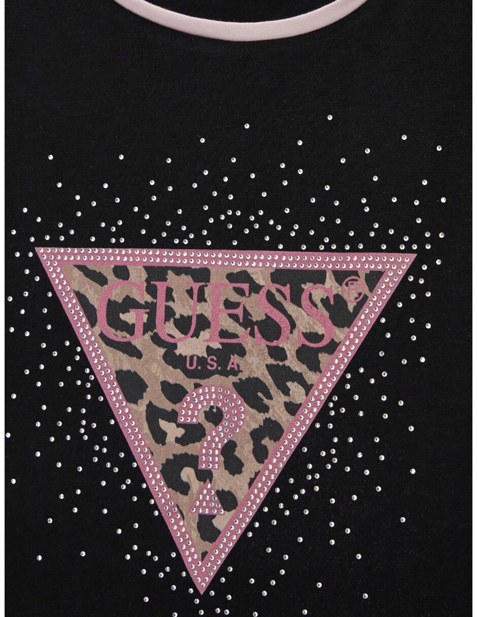 Playera guess manga corta para niña