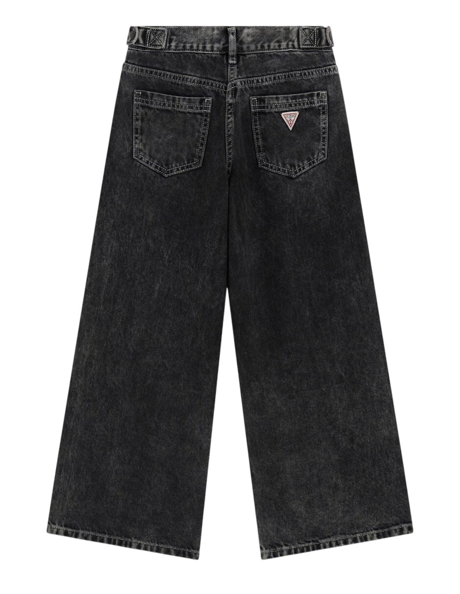 Jeans regular relajado j6ya06d1213-vteo lavado obscuro para niña 2