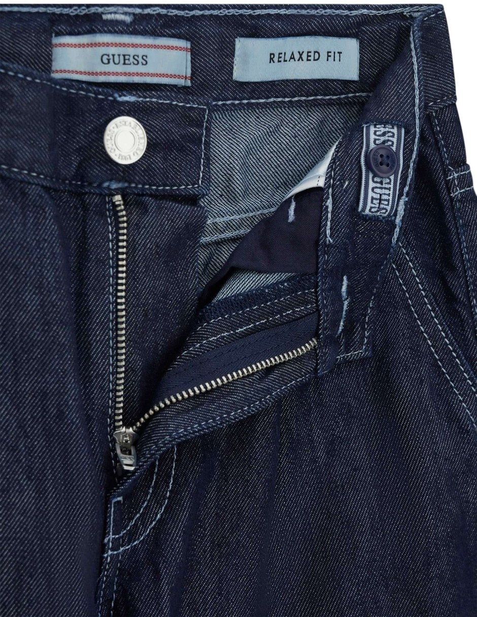 Jeans relajado lavado obscuro para niña 3