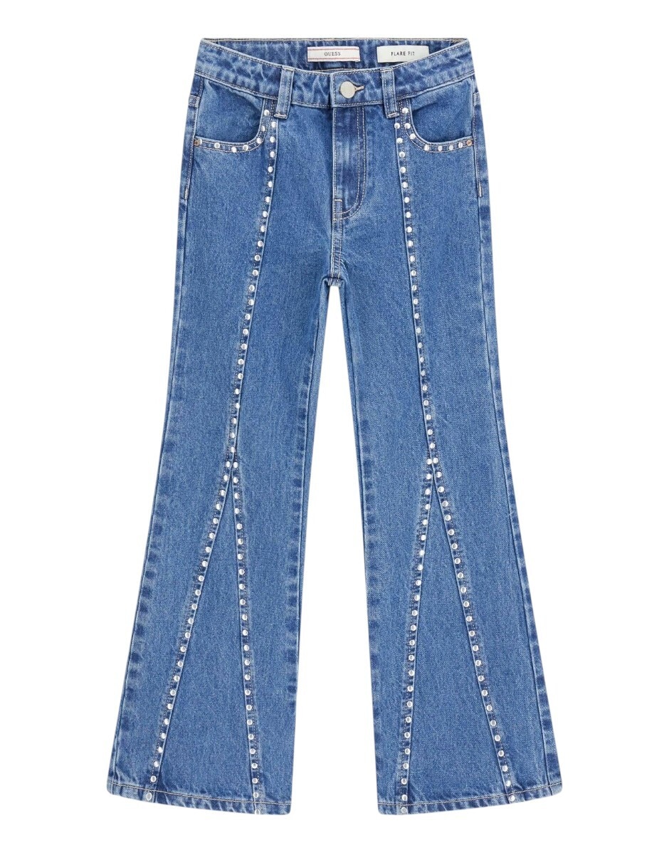 Jeans flare lavado claro para niña Jeans flare lavado claro para niña