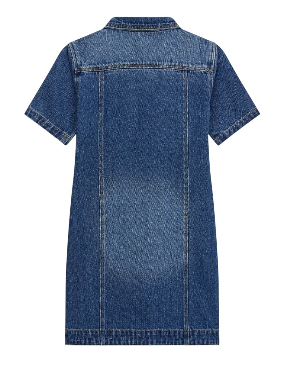 Vestido manga corta para niña