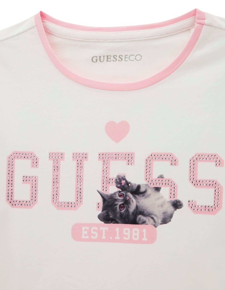 Playera guess manga corta para niña