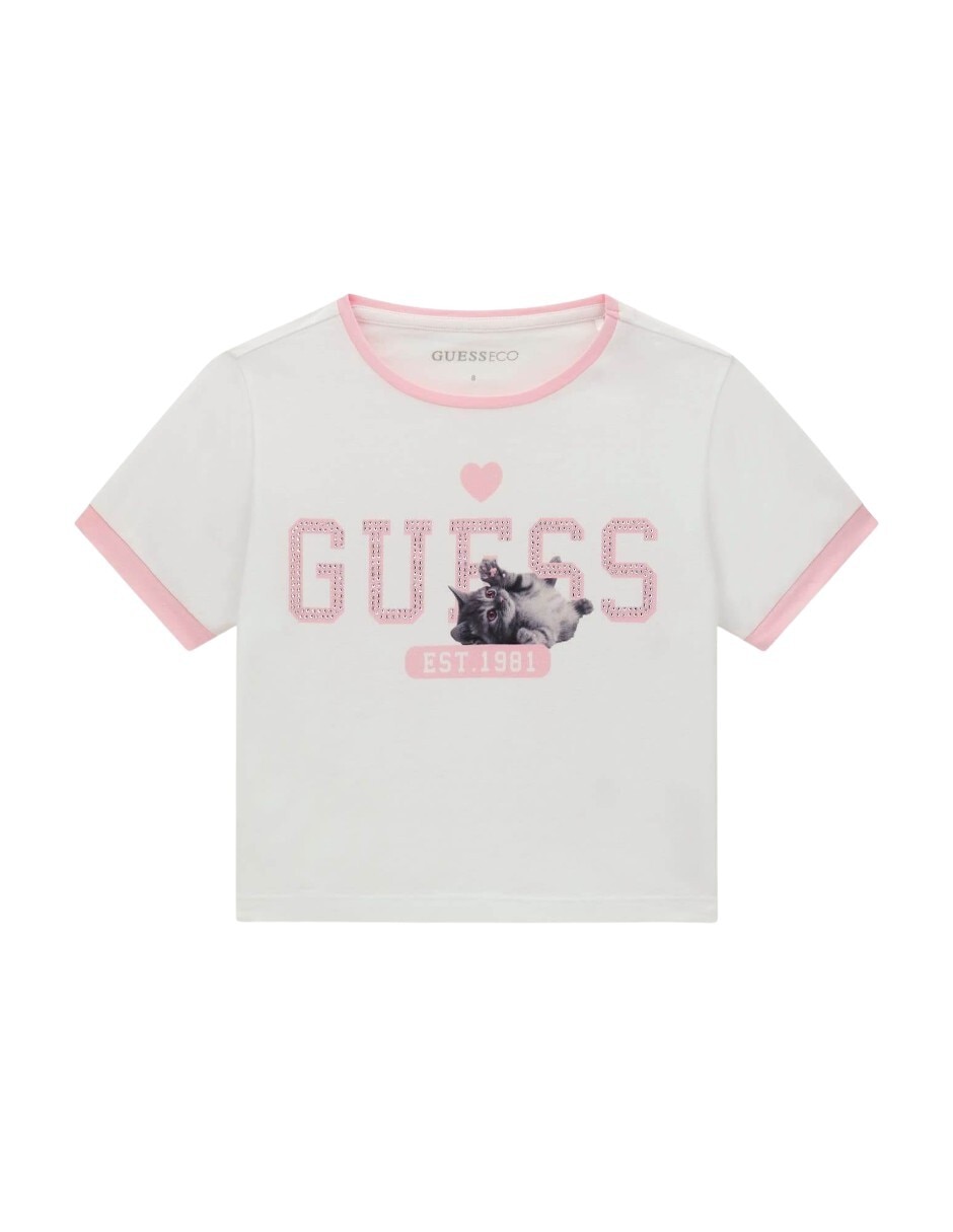 Playera manga corta para niña