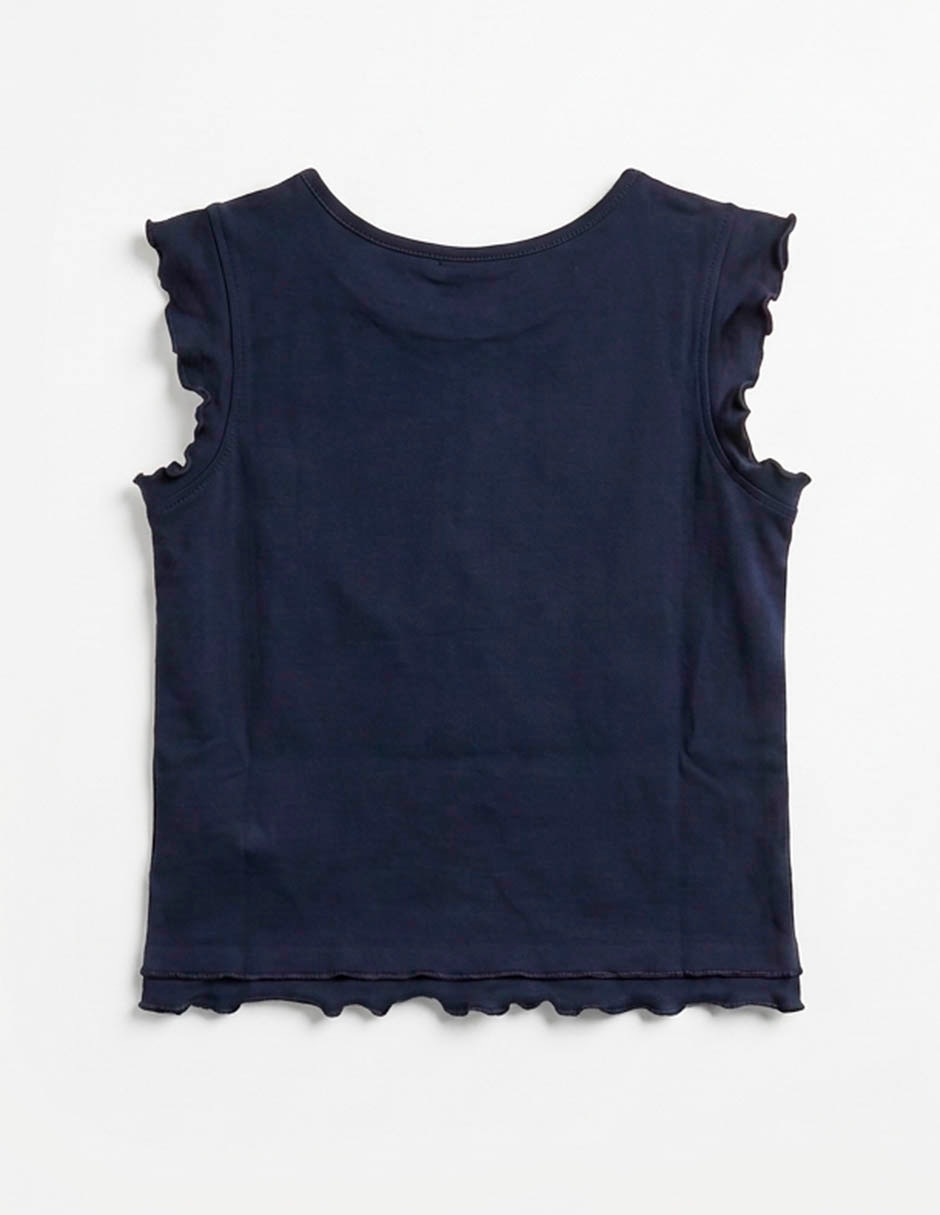 Playera sin manga para niña 2