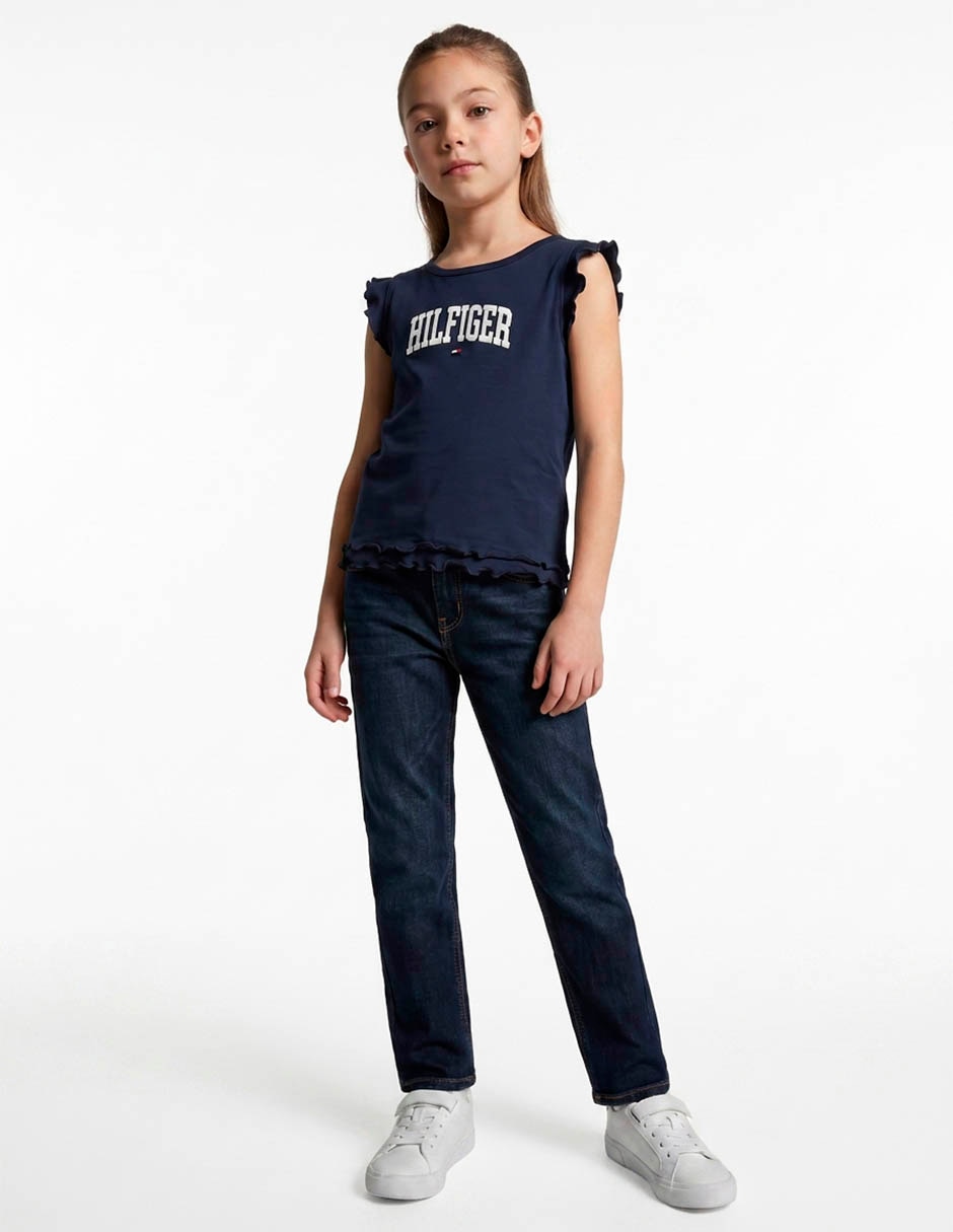 Playera sin manga para niña 5