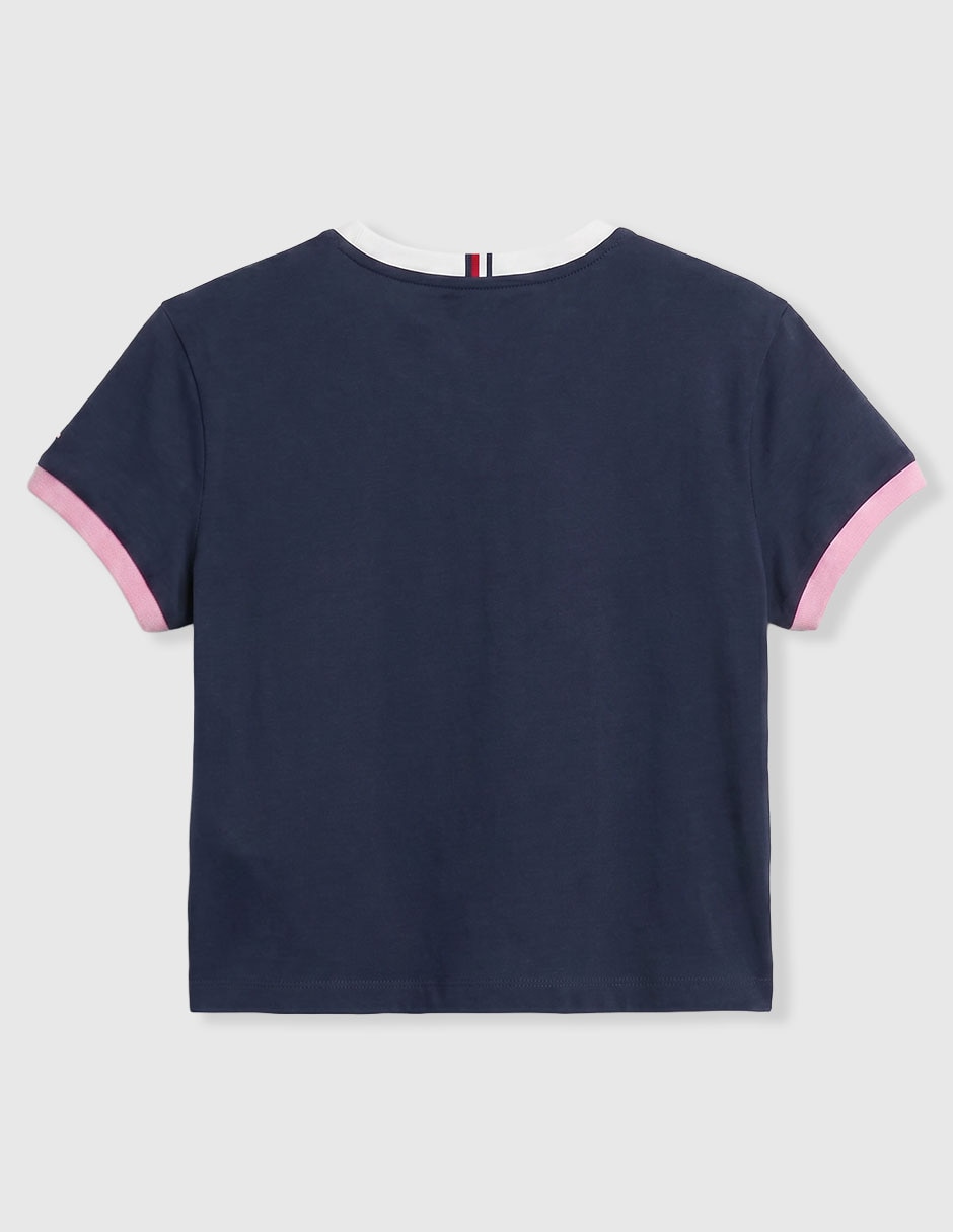 Playera manga corta para niña