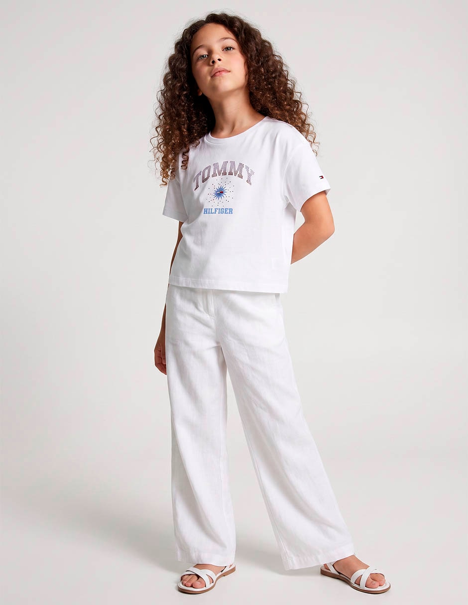 Playera manga corta para niña
