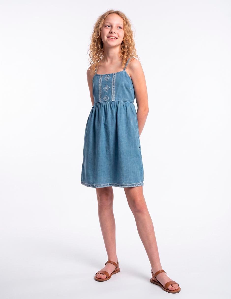Vestido sin manga para niña Vestido sin manga para niña