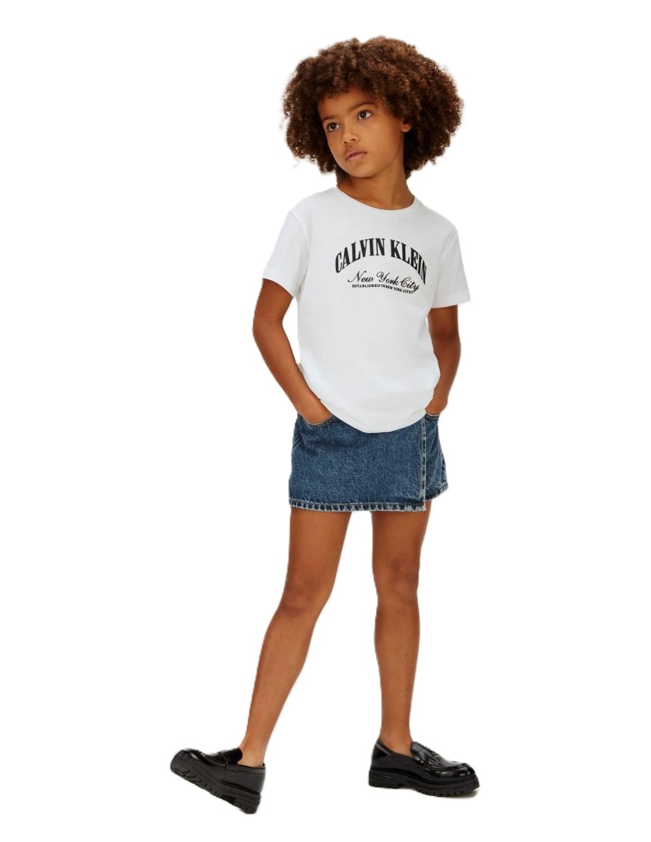 Playera manga corta para niña