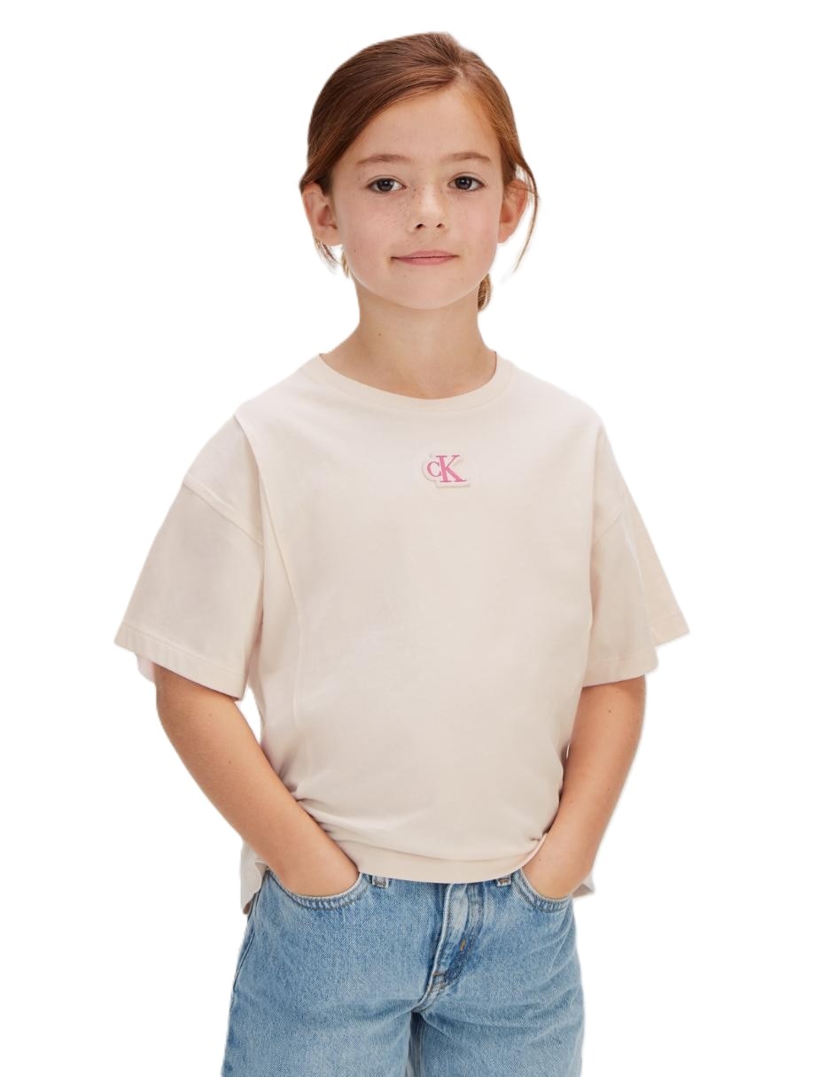 Playera manga corta para niña