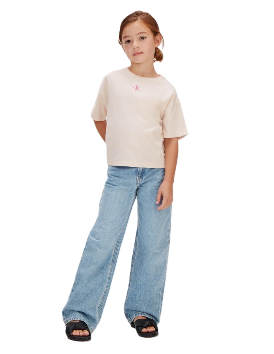 Playera manga corta para niña
