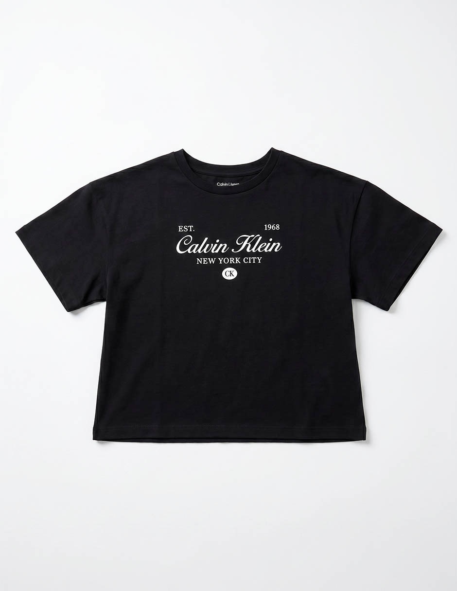 No aplica Playera negra CK niña manga Corta para Niña 2