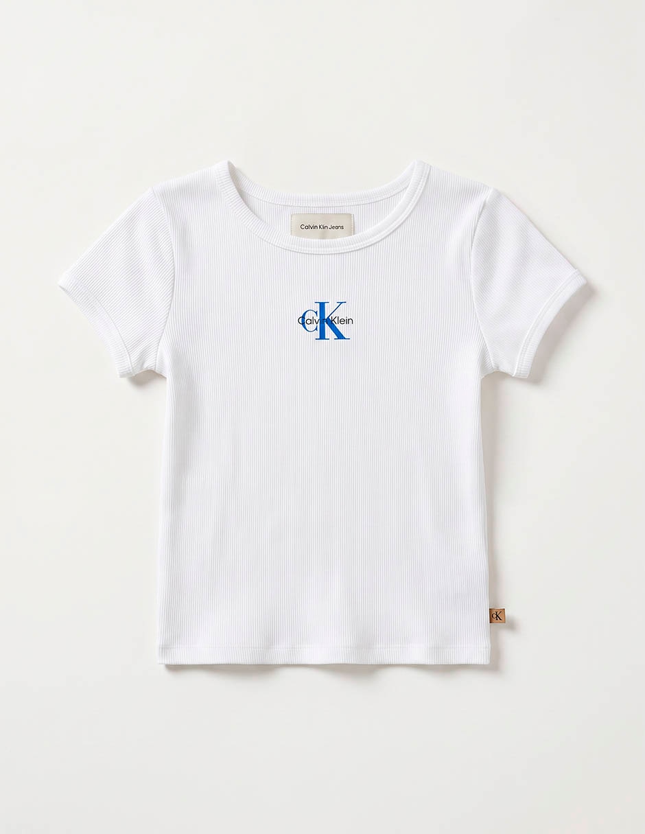 Playera calvin klein manga corta para niña