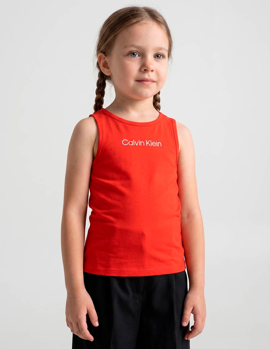 Playera sin manga para niña