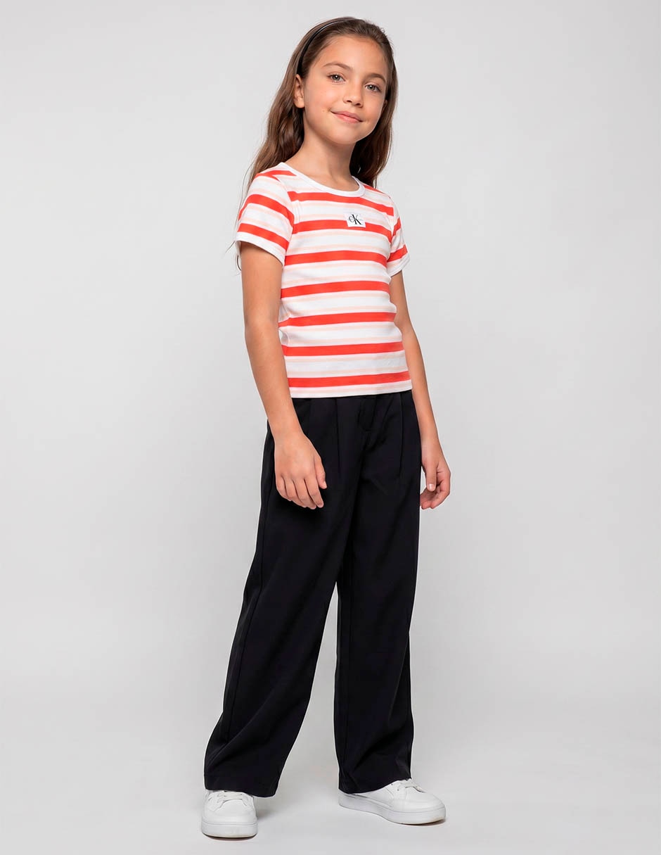 Playera Calvin Klein manga corta para niña Playera Calvin Klein manga corta para niña