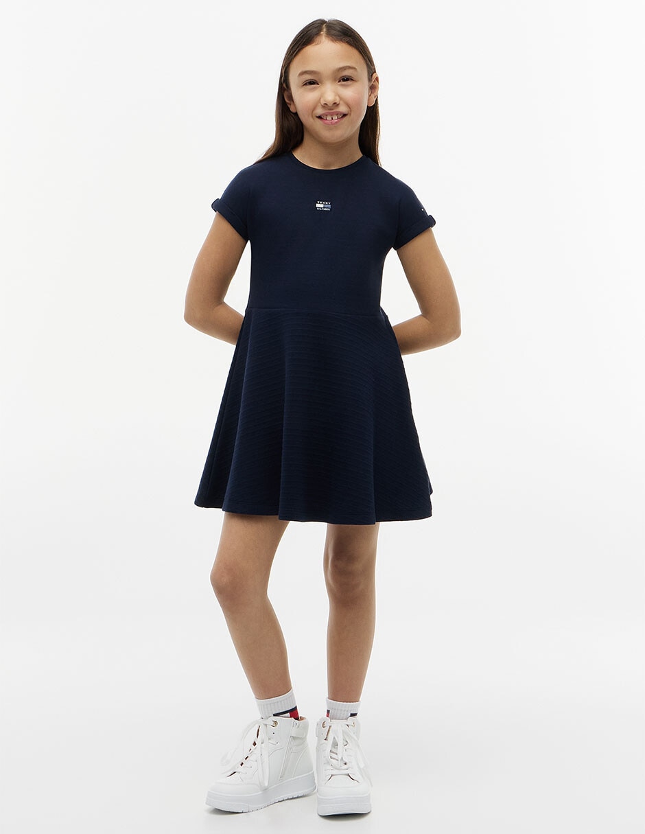 Vestido Hilfiger manga regular para niña