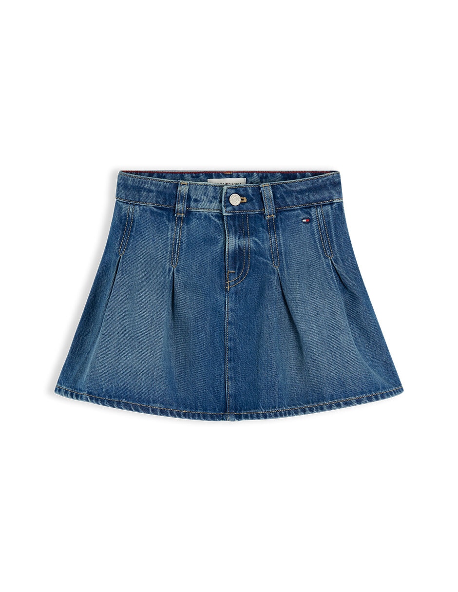 Falda Hilfiger de algodón para niña