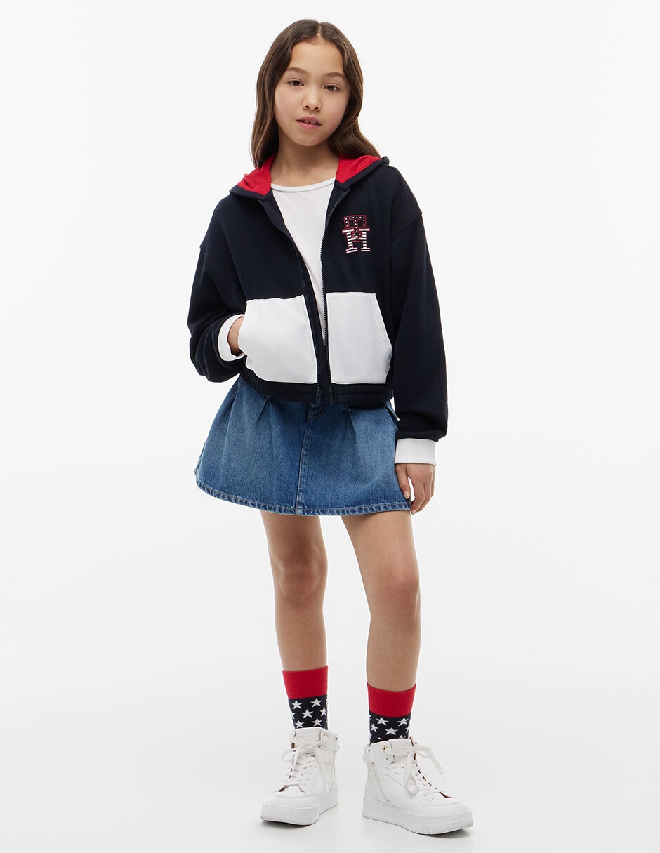 Falda Hilfiger de algodón para niña 4